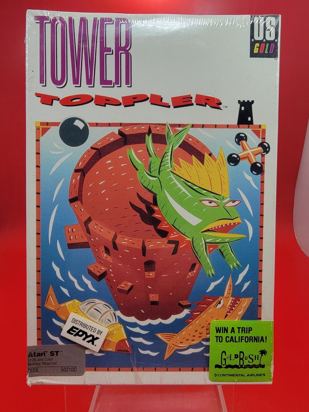 Tower Toppler 1987 for the Atari ST 52010D Mega Computer New Sealed
